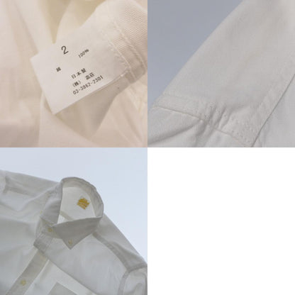BARNS OUTFITTERS | BARNS OUTFITTERS Small Collar Oxford Button Down Shirt Long Sleeve Shirt White Size: 2