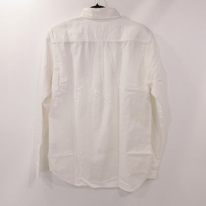 【中古】BARNS OUTFITTERS | バーンズアウトフィッターズ 小衿オックスフォードボタンダウンシャツ 長袖シャツ ホワイト サイズ：2