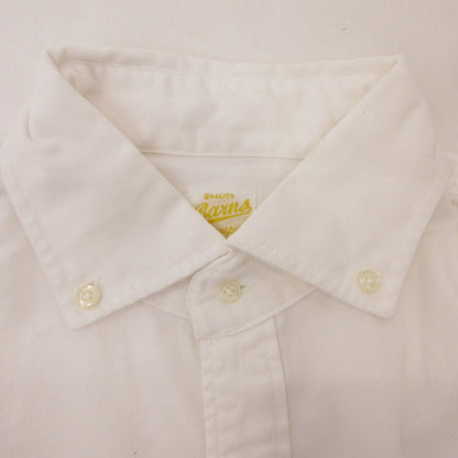 【中古】BARNS OUTFITTERS | バーンズアウトフィッターズ 小衿オックスフォードボタンダウンシャツ 長袖シャツ ホワイト サイズ：2