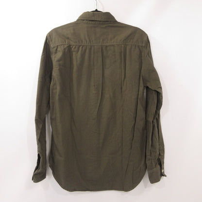 【中古】BARNS OUTFITTERS | バーンズアウトフィッターズ 小衿オックスフォードボタンダウンシャツ 長袖シャツ カーキ サイズ：2