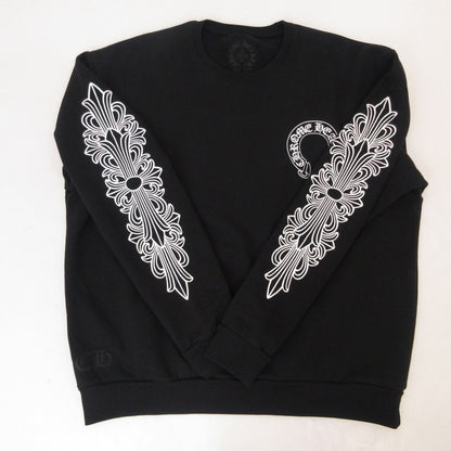 【中古】CHROME HEARTS | クロムハーツ Horseshoe Crewneck Sweatshirt スウェット 408196533 国内正規品 ブラック サイズ：M
