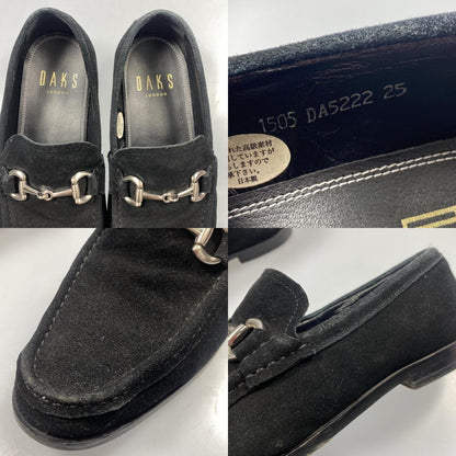 【中古】DAKS | ダックス モカシンビット付きスリップオン ローファー DA5222 25.0cm ブラック