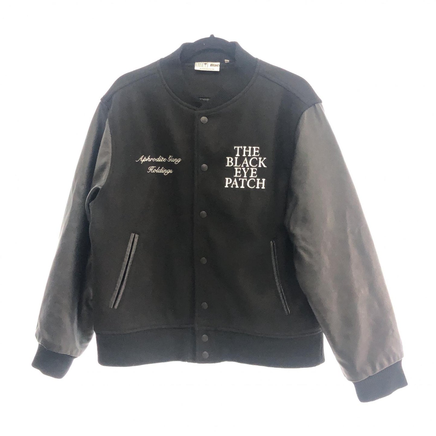 【中古】BlackEyePatch | ブラックアイパッチ AGH VARSITY JACKET スタジャン ブラック サイズ：M