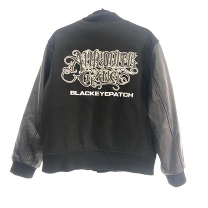 【中古】BlackEyePatch | ブラックアイパッチ AGH VARSITY JACKET スタジャン ブラック サイズ：M