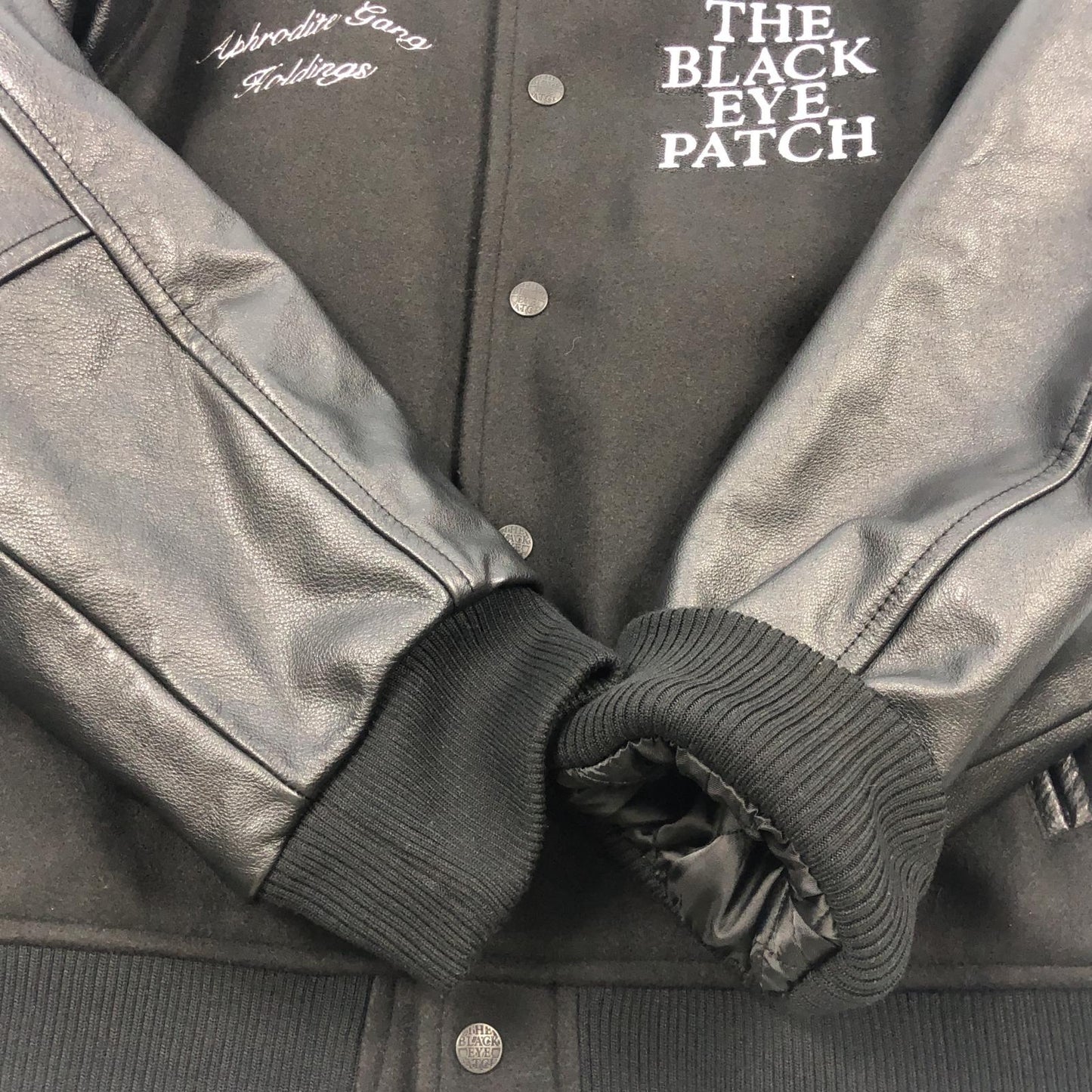 【中古】BlackEyePatch | ブラックアイパッチ AGH VARSITY JACKET スタジャン ブラック サイズ：M