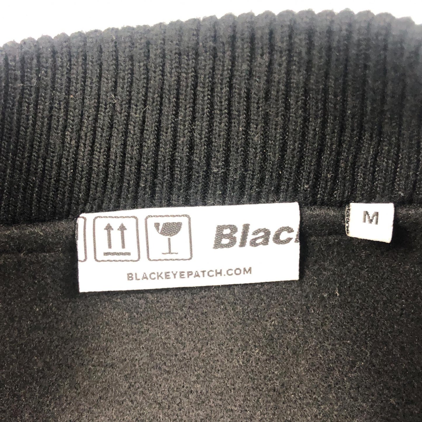 【中古】BlackEyePatch | ブラックアイパッチ AGH VARSITY JACKET スタジャン ブラック サイズ：M