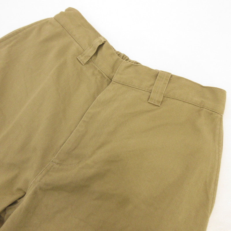 【中古】GYMPHLEX | ジムフレックス ルーズチノストレートパンツ チノパンツ GY-E0260 LGN ベージュ サイズ：M