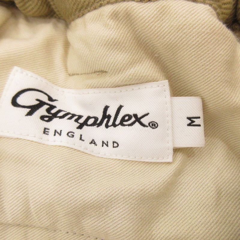 【中古】GYMPHLEX | ジムフレックス ルーズチノストレートパンツ チノパンツ GY-E0260 LGN ベージュ サイズ：M