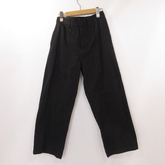 【中古】GYMPHLEX | ジムフレックス ルーズチノストレートパンツ チノパンツ GY-E0260 LGN ブラック サイズ：M