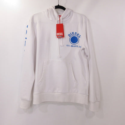 【中古】DIESEL | ディーゼル S-GINN-HOOD-K21 パーカー A110610HAYT ホワイト サイズ：M