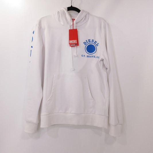 【中古】DIESEL | ディーゼル S-GINN-HOOD-K21 パーカー A110610HAYT ホワイト サイズ：M