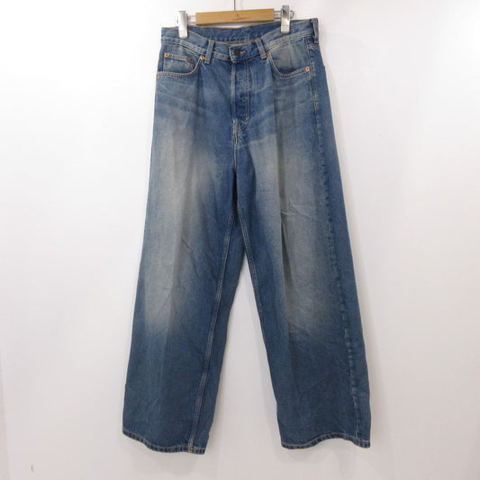 【中古】 ASTRO LOOSE BAGGY JEANS デニムパンツ ブルー サイズ：30