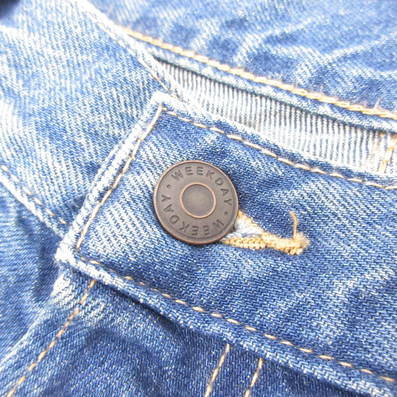 【中古】 ASTRO LOOSE BAGGY JEANS デニムパンツ ブルー サイズ：30