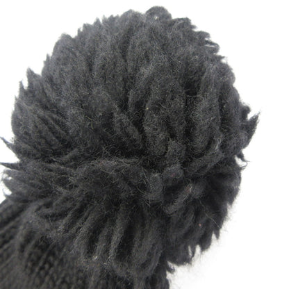 【中古】MONCLER | モンクレール ボンボン付きニット帽 ニットキャップ 102-093-00252-00 国内正規品 ブラック