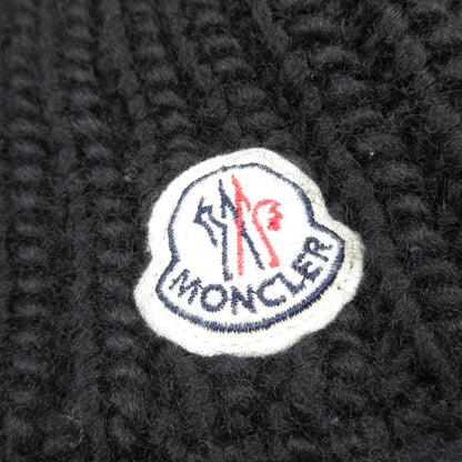 【中古】MONCLER | モンクレール ボンボン付きニット帽 ニットキャップ 102-093-00252-00 国内正規品 ブラック