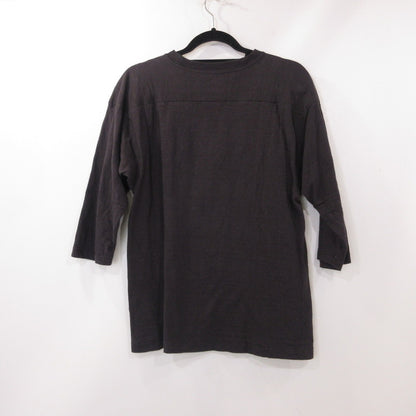 【中古】WARE HOUSE | ウェアハウス　ウエアハウス 7分袖フットボール T DOGIES 半袖Ｔシャツ Lot 4063 チャコールグレー サイズ：38