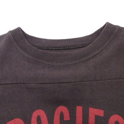 【中古】WARE HOUSE | ウェアハウス　ウエアハウス 7分袖フットボール T DOGIES 半袖Ｔシャツ Lot 4063 チャコールグレー サイズ：38