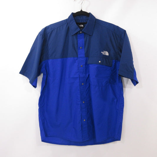 【中古】THE NORTH FACE | ザ・ノースフェイス S/S Nuptse Shirt 半袖シャツ NR22552 ブルー サイズ：M