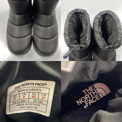 【中古】THE NORTH FACE | ザ・ノースフェイス Nuptse Bootie WP Logo Short ブーツ NF52280 ブラック 27cm