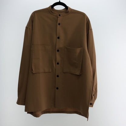 【中古】 ウールギャバジンビッグシャツ 長袖シャツ 59-01-04-01006 2020A/W キャメル サイズ：L
