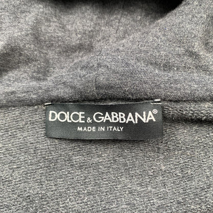 【中古】DOLCE & GABBANA | ドルチェアンドガッバーナ ロゴプレート パーカー G9CZ6T/G7ZXD グレー サイズ：46