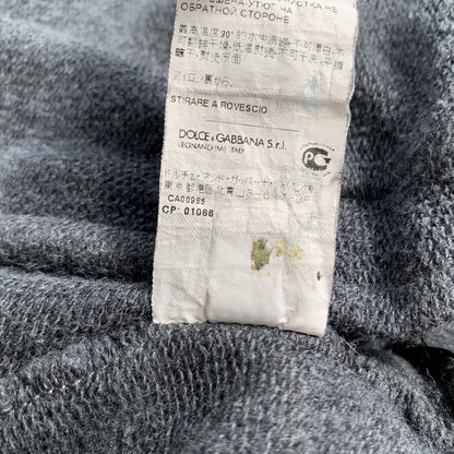 【中古】DOLCE & GABBANA | ドルチェアンドガッバーナ ロゴプレート パーカー G9CZ6T/G7ZXD グレー サイズ：46