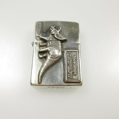 【中古】ZIPPO | ジッポ 恐竜トリケラトプス ライター シリアル有 シルバー