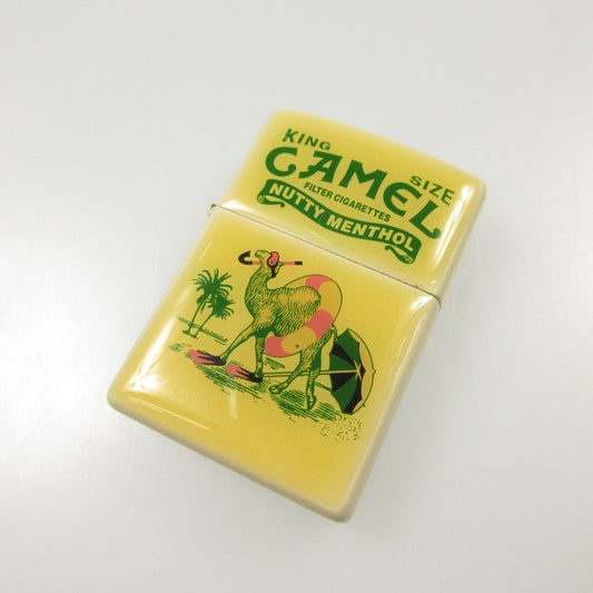【中古】ZIPPO | ジッポ CAMEL KING SIZE NUTTY MENTHOL ライター 年式:2007年製 イエロー