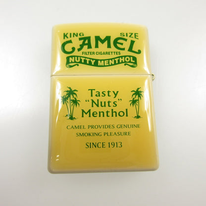 【中古】ZIPPO | ジッポ CAMEL KING SIZE NUTTY MENTHOL ライター 年式:2007年製 イエロー
