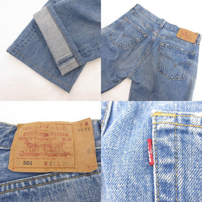 【中古】Levi's | リーバイス 501 デニムパンツ USA製 553刻印　年式:00s ライトブルー サイズ：33