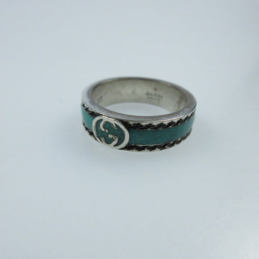 【中古】GUCCI | グッチ インターロッキングG リング・指輪 645573 シルバー