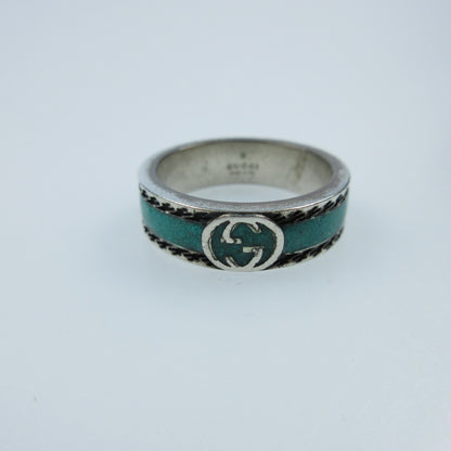 【中古】GUCCI | グッチ インターロッキングG リング・指輪 645573 シルバー