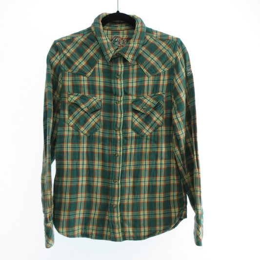 【中古】TMT | ティーエムティー DOUBLE GAUZE CHECK WESTERN SHIRTS 長袖シャツ TSH-F1102 グリーン サイズ：M