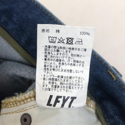 【中古】Lafayette | ラファイエット 5 POCKET WASHED DENIM PANTS - BAGGIE FIT デニムパンツ LA231103 2023A/W サイズ:W34 ブルー
