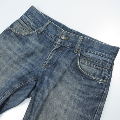 【中古】DOLCE & GABBANA | ドルチェアンドガッバーナ 14GOLD デニムパンツ G374TP/G8H04 国内正規品　ダメージ加工 ブルー サイズ：44