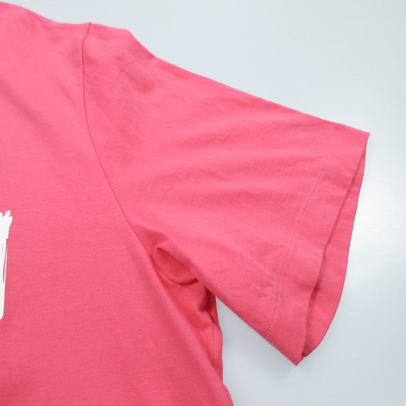 【中古】MSGM | エムエスジーエム BRUSH LOGO 半袖Ｔシャツ 3440MM510 国内正規品 ピンク サイズ：M