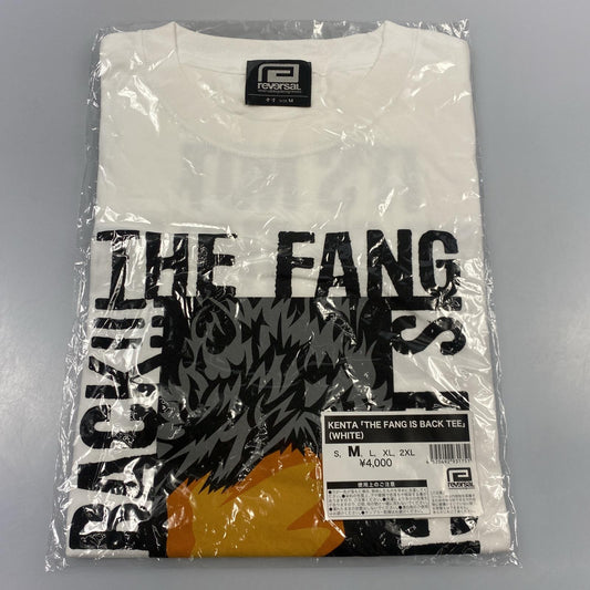 【中古】reversal | リバーサル THE FANG IS BACK TEE 半袖Ｔシャツ ×KENTA ホワイト サイズ：M