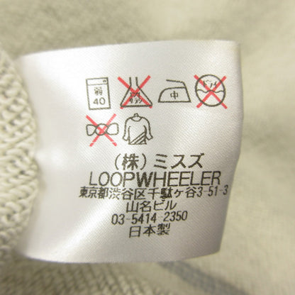 【中古】LOOPWHEELER | ループウィラー Slim Zip Sweat Hoody パーカー ×BEAMS PLUS グレー サイズ：M