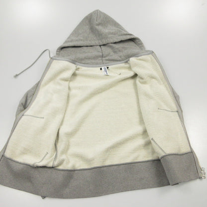 【中古】LOOPWHEELER | ループウィラー Slim Zip Sweat Hoody パーカー ×BEAMS PLUS グレー サイズ：M