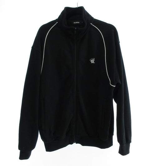 【中古】X-LARGE | エクストララージ EMBROIDERED LOGO PIPING ZIP UP SWEATSHIRT ジャージ 101241021012 ブラック サイズ：M