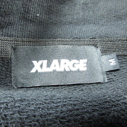 【中古】X-LARGE | エクストララージ EMBROIDERED LOGO PIPING ZIP UP SWEATSHIRT ジャージ 101241021012 ブラック サイズ：M