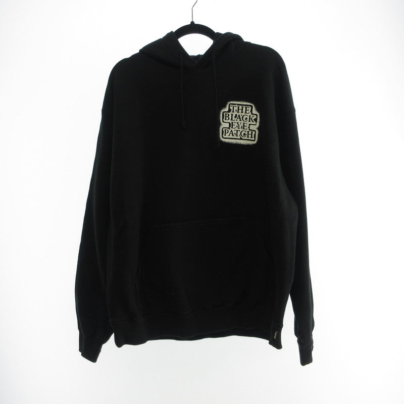 【中古】BlackEyePatch | ブラックアイパッチ SPRAYED OG LABEL HOODIE パーカー ブラック サイズ：XL