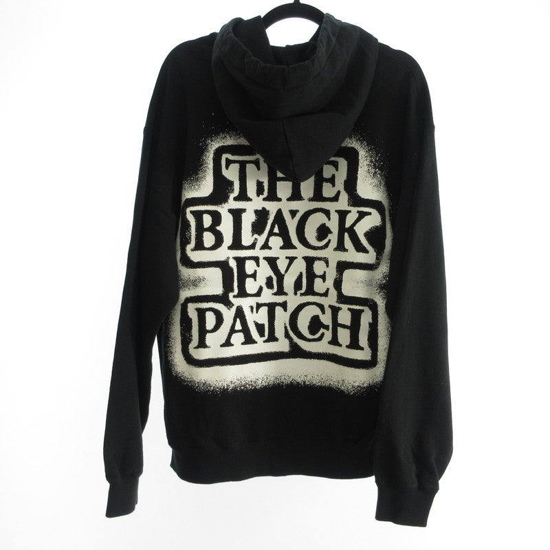 【中古】BlackEyePatch | ブラックアイパッチ SPRAYED OG LABEL HOODIE パーカー ブラック サイズ：XL
