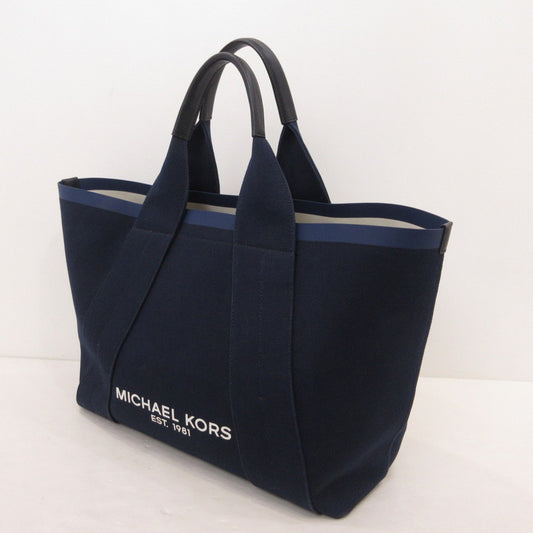 【中古】Michael Kors | マイケルコース Greyson Reversible Canvas Tote トートバッグ 33U9MGYT7C ネイビー