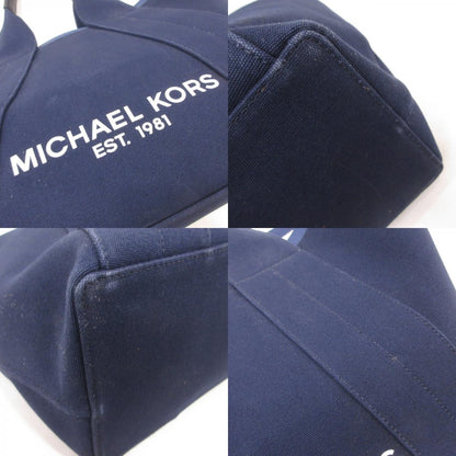 【中古】Michael Kors | マイケルコース Greyson Reversible Canvas Tote トートバッグ 33U9MGYT7C ネイビー