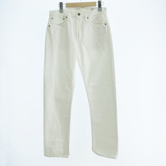 【中古】orSlow | オアスロウ 107W MEN'S IVY FIT JEANS WHITE DENIM デニムパンツ 01-0107W-69 ホワイト サイズ：S