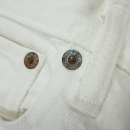 【中古】orSlow | オアスロウ 107W MEN'S IVY FIT JEANS WHITE DENIM デニムパンツ 01-0107W-69 ホワイト サイズ：S