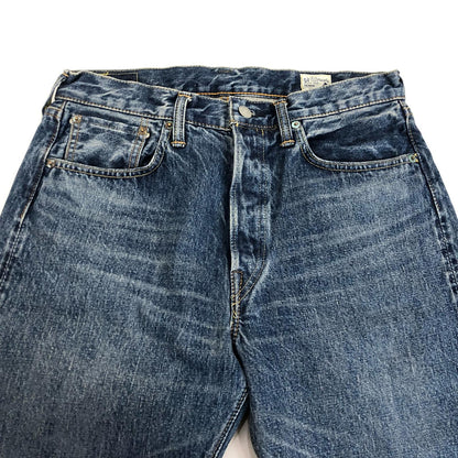 【中古】orSlow | オアスロウ 105 STANDARD SELVEDGE DENIM 2YEAR WASH デニムパンツ 01-1050-84 ブルー サイズ：S