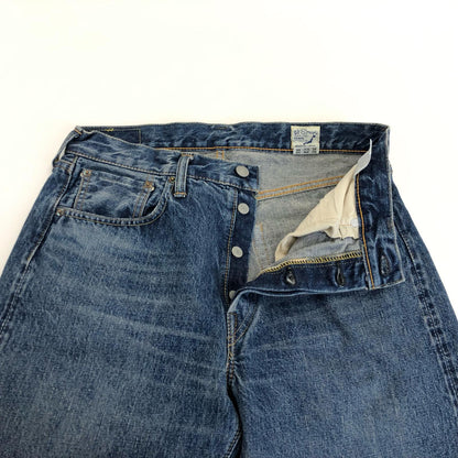 【中古】orSlow | オアスロウ 105 STANDARD SELVEDGE DENIM 2YEAR WASH デニムパンツ 01-1050-84 ブルー サイズ：S
