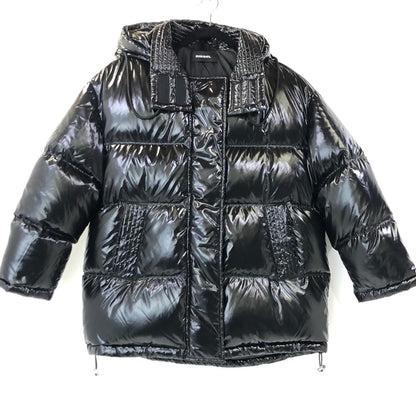 【中古】DIESEL | ディーゼル W-ALLA オーバーサイズ ダウンジャケット 00SXC10EAWM ブラック サイズ：XXS